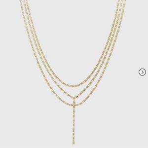 Target Sugarfix Baublebar Y Chain layered necklace